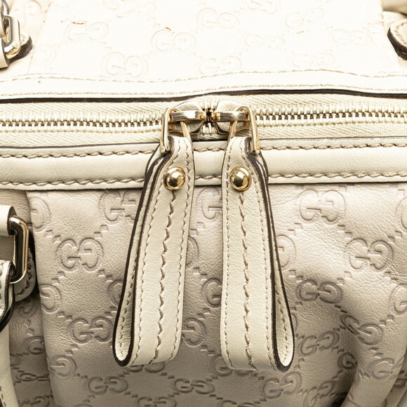 GUCCI White Leather Shoulder Bag - Picture 6 of 11
